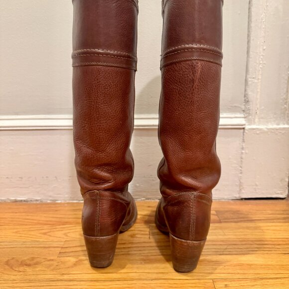 Frye Jane Heeled Leather Boots - Picture 3 of 5